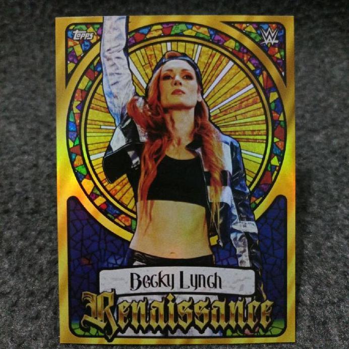 Kartu WWE renaissance becky lynch holo (custom card)
