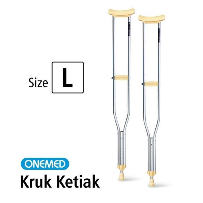 Tongkat Ketiak / Crutch / Kruk / Tongkat Jalan / Tongkat Bantu Jalan (Sepasang)