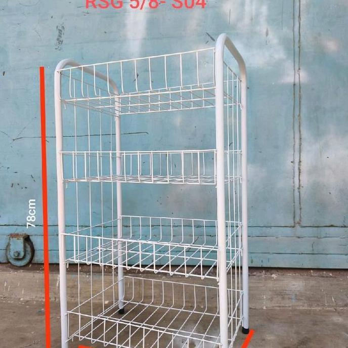 RAK CHIKI 4SUSUN/ RAK SERBAGUNA 4SUSUN/ RAK BESI/ RAK JAJAN 4SUSUN/ RAK DAPUR Penyimpanan