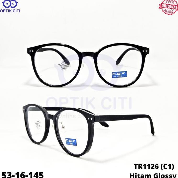 FRAME KACAMATA PRIA WANITA BULAT CBF 1126 ORIGINAL RINGAN LENTUR