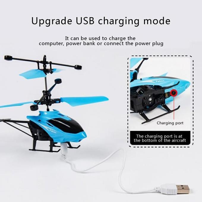 Toys- CasaflexBesar Led Helikopter Rc Mainan Anak Mainan Pesat Hadiah Ulang Tahun Remote Control Hel