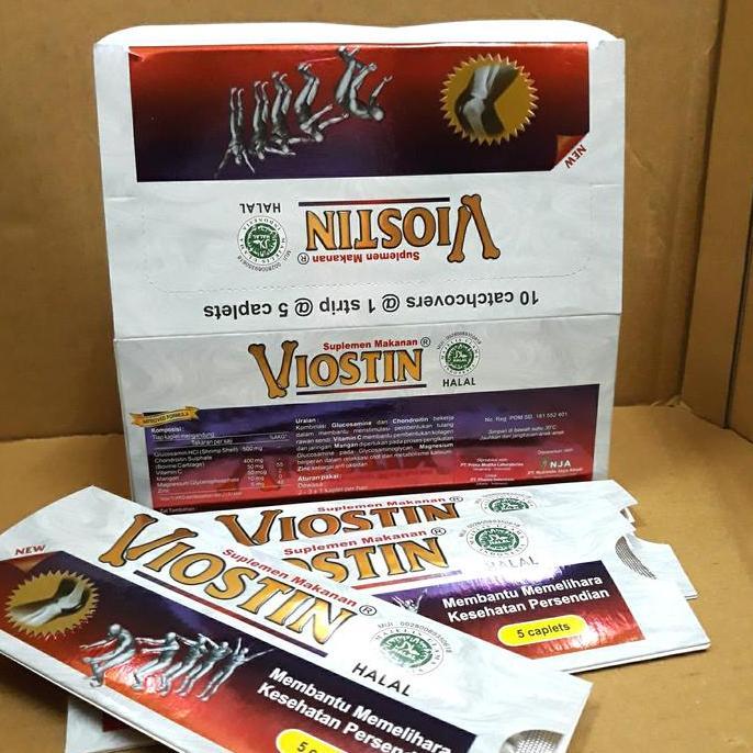 Viostin - Viostin DS/ ISI 5 Caplet, Suplemen Sendi Halal, Membantu Memelihara Kesehatan Persendian, 