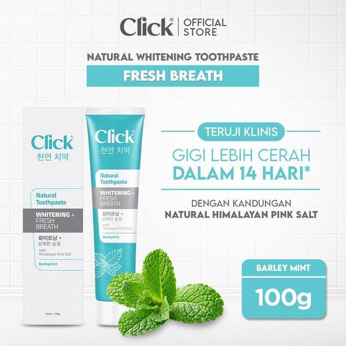 Click Natural Toothpaste Whitening + Fresh Breath