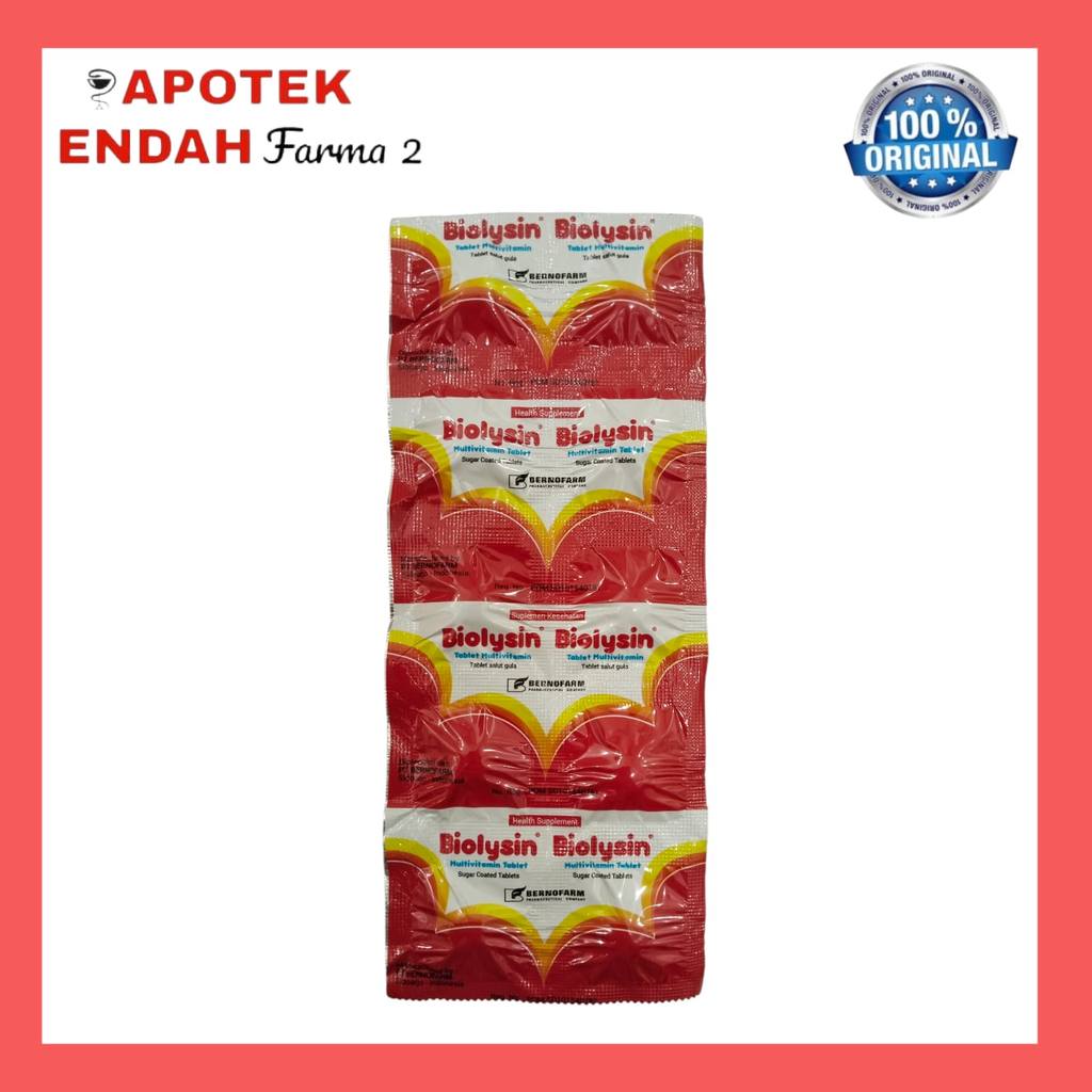 BIOLYSIN TABLET (PER STRIP) VITAMIN DEWASA
