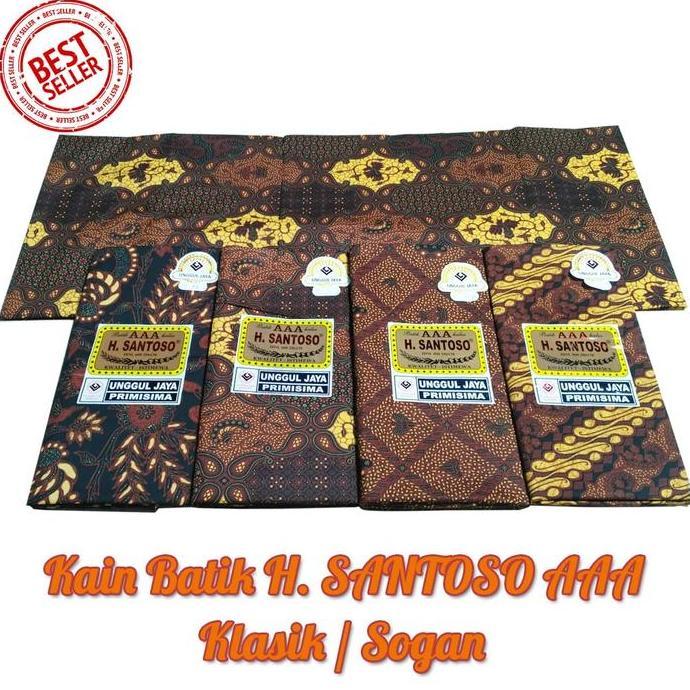 Kain jarik Batik Santoso AAA kain batik panjang Halus PROMO