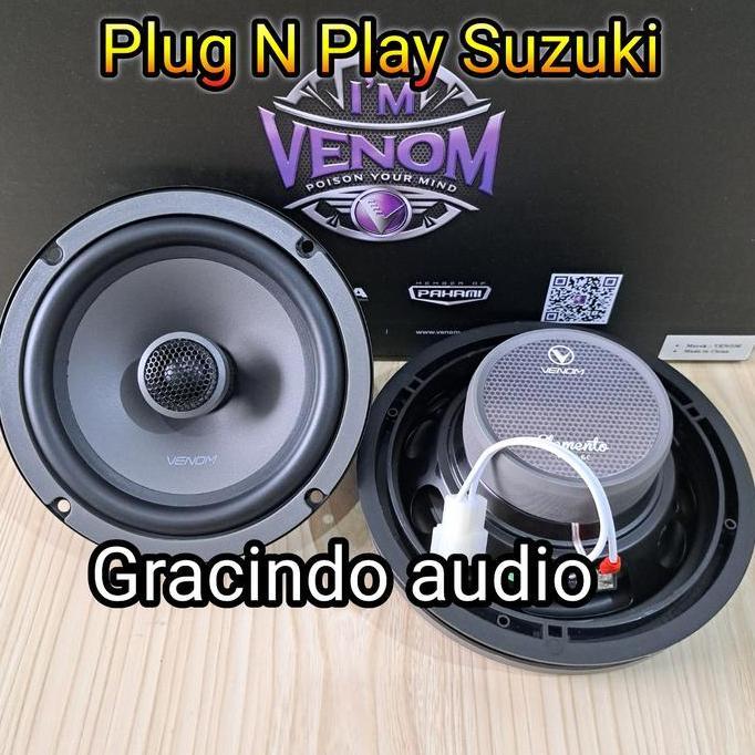 Speaker Coaxial Venom Elemento 6.5inch Plug N Play Pintu Mobil Suzuki Original Venom terlaris