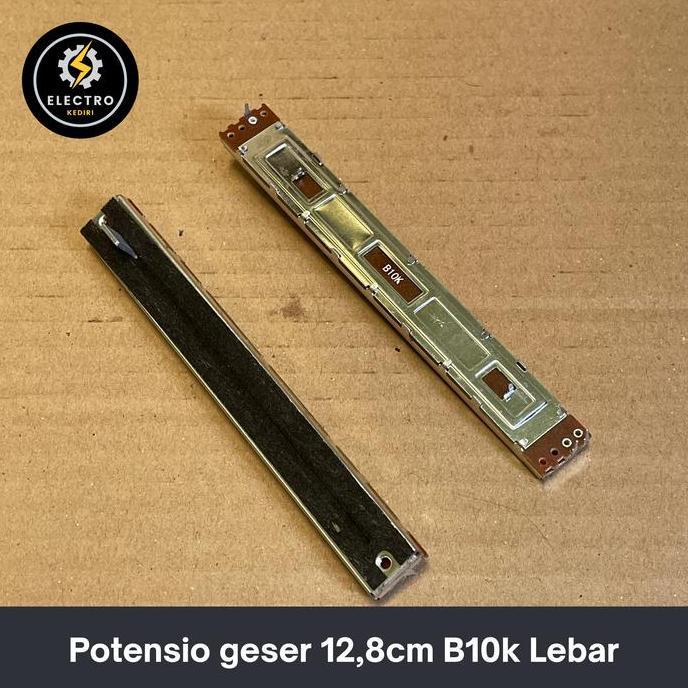 Buruan beli] Potensio geser 12,8cm b10k mono lebar | 128mm 12 8 10k mono 10 k