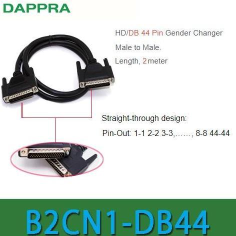DB44 HD44 D-SUB 44 PIN MALE KE MALE EXTENSION CABLE 2M KABEL OF64 TKPU27