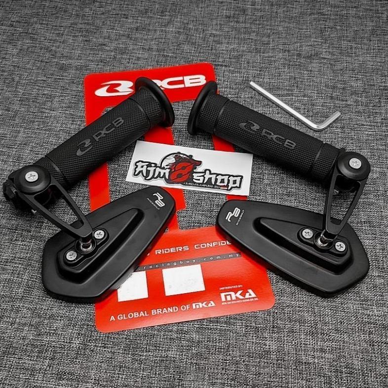 Paket Handgrip RCB HG55 Handle Grip Handgrip Rcb Original + Spion Jalu Oval Bar End VND Universal Mo
