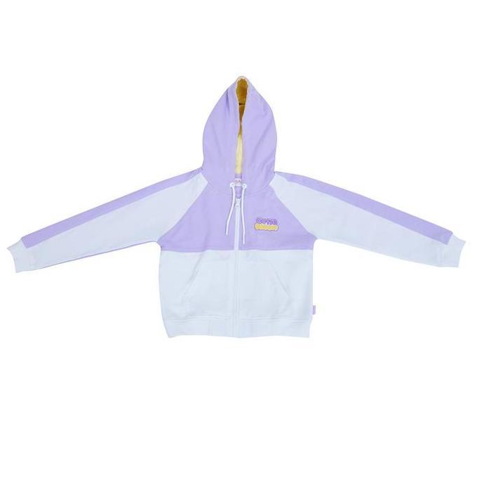 Osella Kids Hoodie Jacket In Lilac And White 2361400232 | Jaket Anak Perempuan
