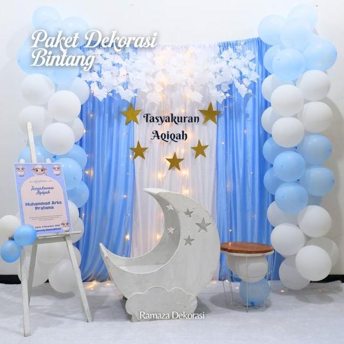 PAKET DEKORASI AQIQAH/ TASYAKURAN KHITAN/ 7 BULANAN/ ULANG TAHUN