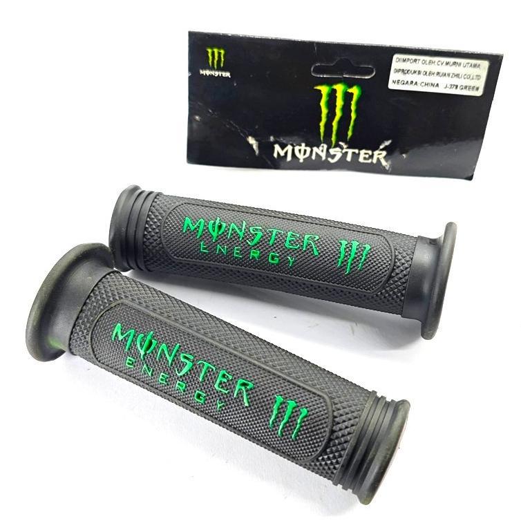 NEW DEALS (20F) HANDGRIP MONSTER HITAM set 2 pcs hand grip stang karet setang handspad handfat hands