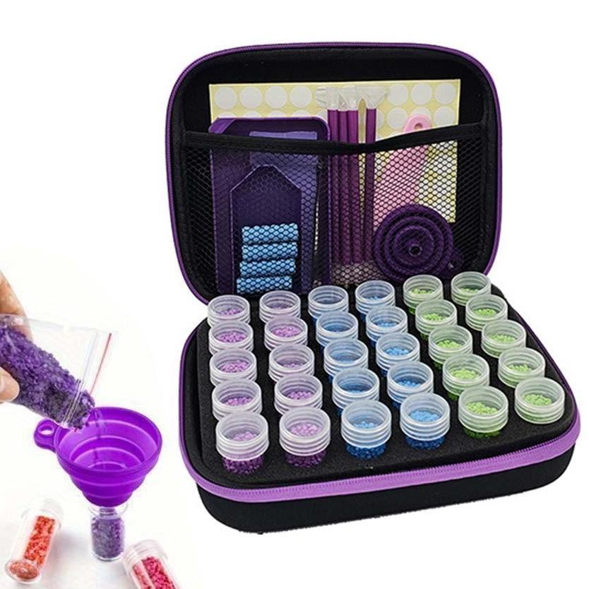 77Pcs 5D DIY Diamond Painting Set Tool Kit / Peralatan Alat Tray Pen Glue Accessories Alat Diamondpa