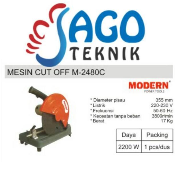 *#*#*#] Mesin Cut Off / Potong Besi MODERN M 2480 C / M2480C / M-2480C