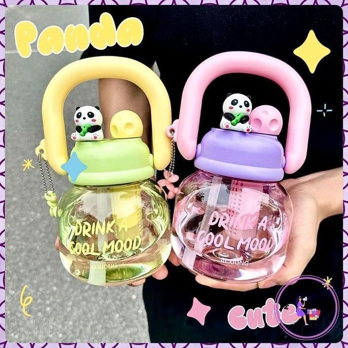 NEW PRODUCT H487 Botol Minum Anak Big Belly / Botol Minum 800ml Transparan Karakter Lucu Snager Tumb
