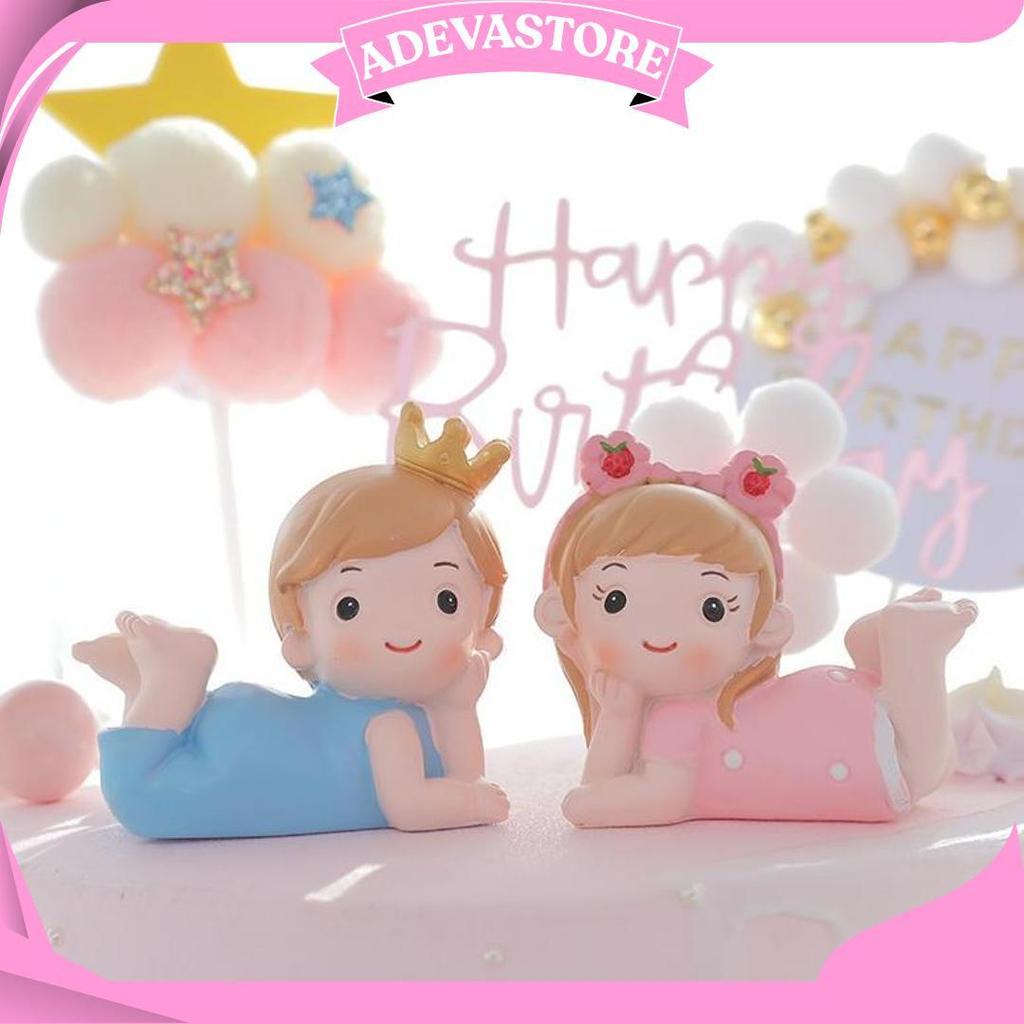 Dekorasi Pajangan Hiasan Kue Bayi / Cake Topper Newborn Baby Manyue 1 Bulan Allen Aile AS Termurah