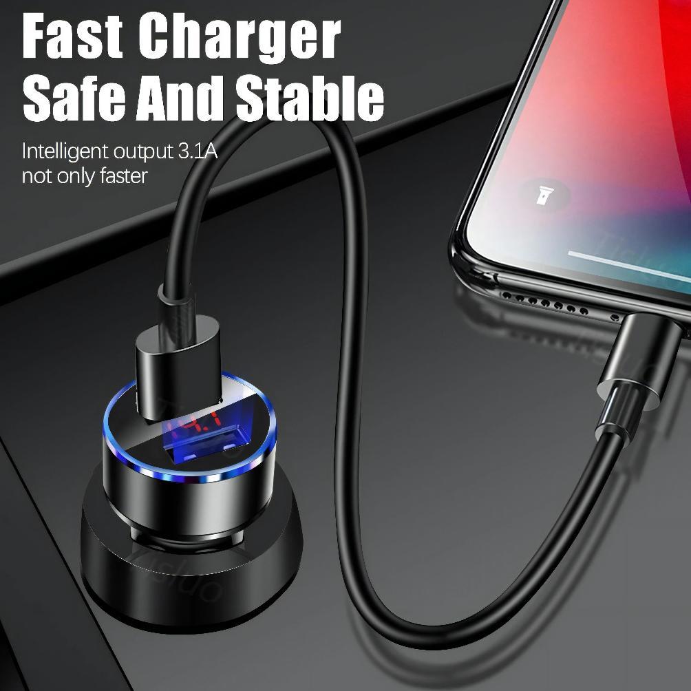 EXCLUSIVE Charger Hp Motor Dual Usb New Nmax Lexi Freego Fazzio 125 Scoopy New Car Charger Colokan C