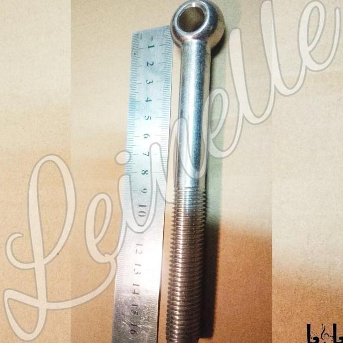 M10 Stainless Steel 304 Lifting Eyelet Bolt or Eye Bolt Sekerup Mata Ikan Skrup Eceran