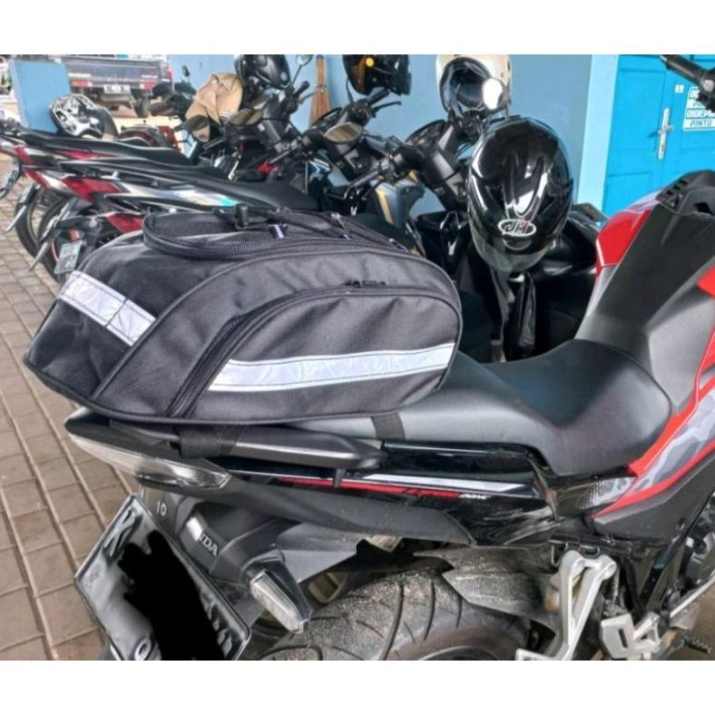 MURAH Tas Motor Tas Helm Pannier Jok Belakang Tas sepeda Box motor touring side bag motor dilengkapi