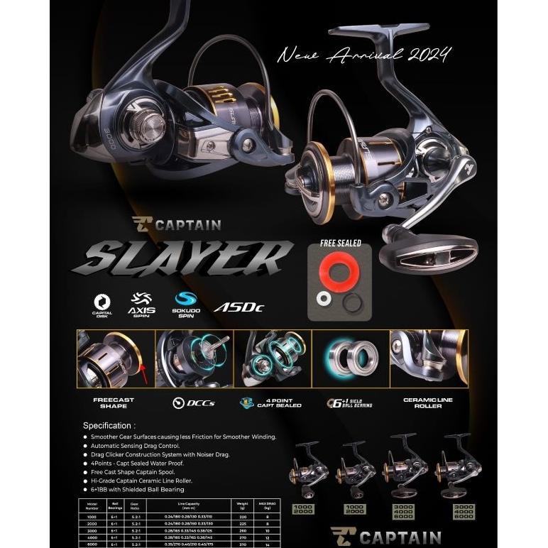 REEL CAPTAIN SLAYER SW 1000-6000 POWER HANDLE