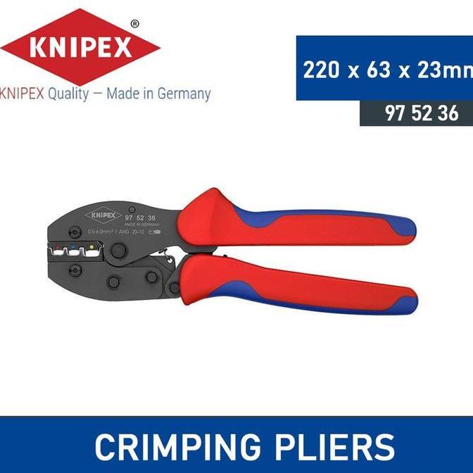 Terlaris Knipex Tang Crimping 97 52 36 Knipex Preciforce Crimping Pliers