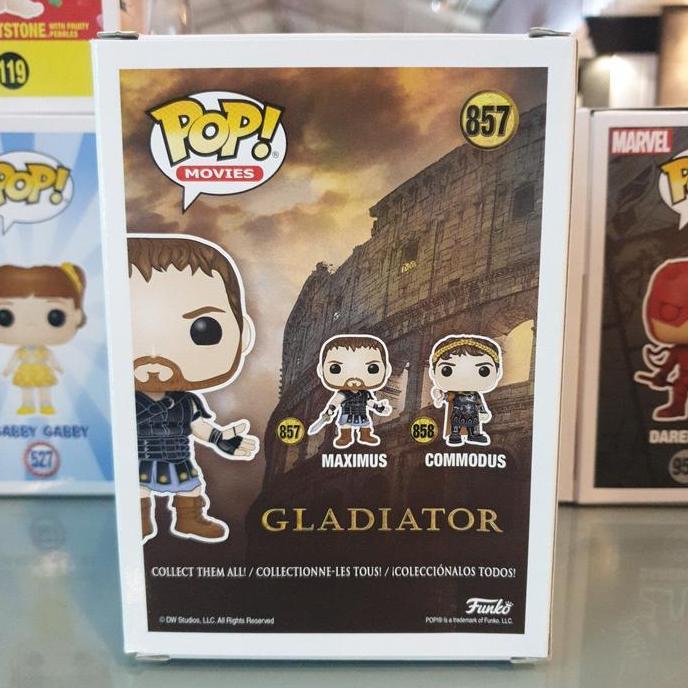HOT SALE FUNKO POP MAXIMUS GLADIATOR 857 TERMURAH