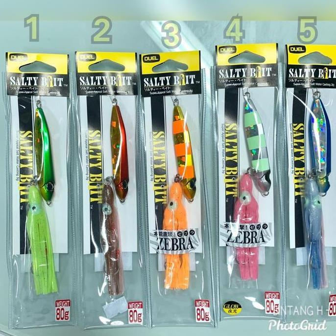 Umpan Metal Jig Slow Jig Inchiku Squid Jig Duel Salty Bait 80 Gram