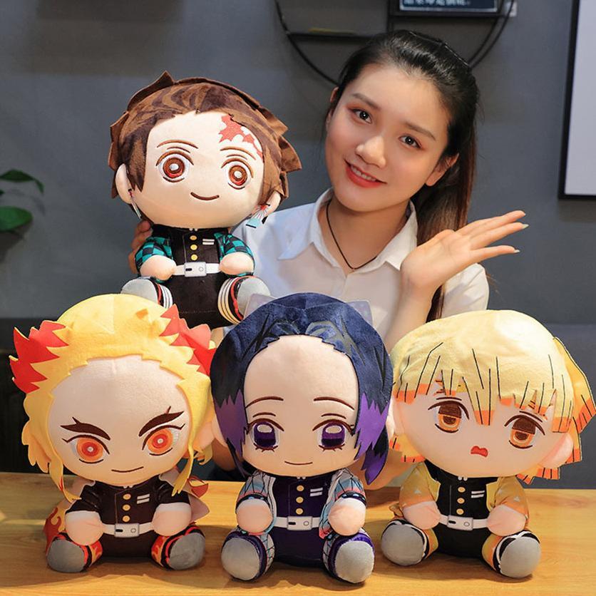 Boneka Anime Demon Slayer Kimetsu No Yaiba Plushie Doll Mascot Tanjiro Kamado Nezuko Agatsuma Zenits