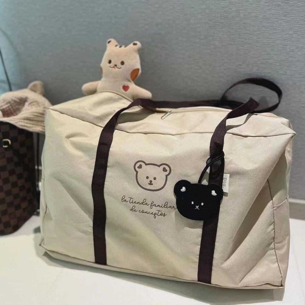 HOT SALE MAUVE DTD BEAR TAS BAYI DIAPERS BAG BABY TRAVEL SIZE JUMBO MUAT BANYAK / TAS BERSALIN / HOS