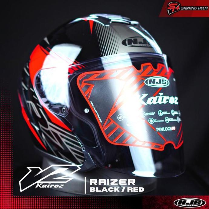 Promo Njs Kairoz V2 Raizer - Helm Half Face | Njs Kairoz | Kairoz Motif | Raizer | Njs Ori | Kairoz 