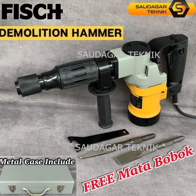 Mesin Bor Bobok Beton Tembok Hex 17 Fisch Jack Hammer Demolition Hammer Fisch Hex17