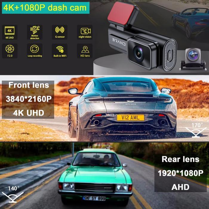 Special Live Acroder Mudriksungkar9K04 Dashcam Mobil 4K Ultra Hd Wifi Gps Perekaman Loop 24 Jam Pema
