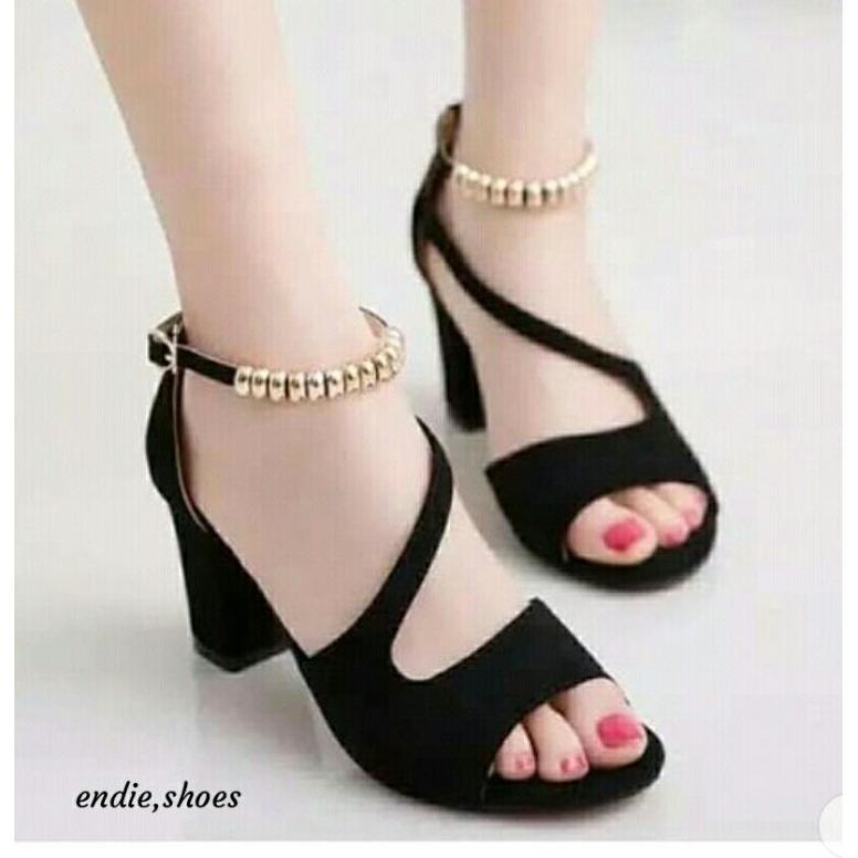 Best Seller Sandal Hak Tahu Tali Lilit Emas Yd 40