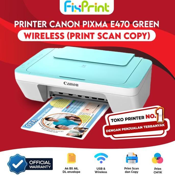 ferolaiuh - printer pixma canon mg2570s all in one multifunctions 3 in 1 printer e470 green hijau pr