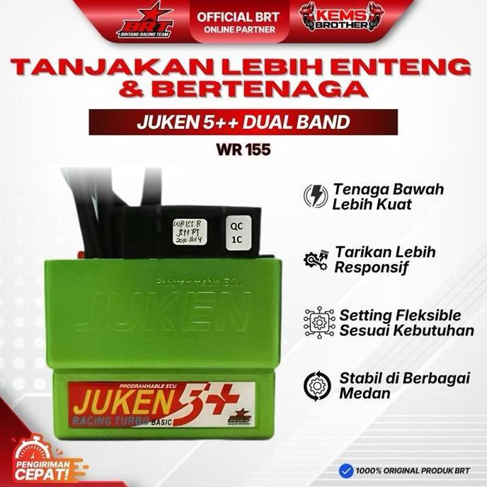 BRT ECU JUKEN 5+ BRT WR155 DUALBAND BASIC untuk Motor WR155 dengan Tenaga Lebih Kuat dan Setting Fle