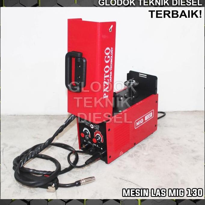Pazto Mesin Las Mig 130 A Co2 Tanpa Gas Welding Migi Gasless Japan