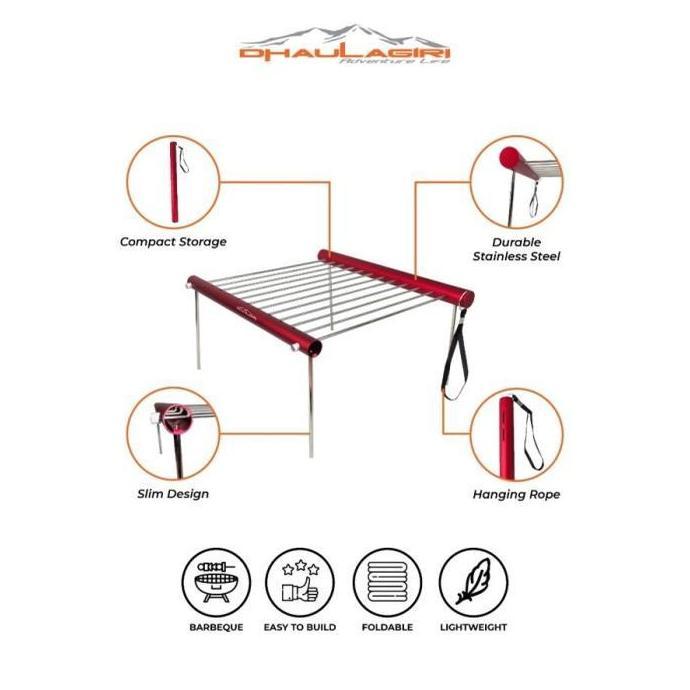 Alat Panggang Mini Portable Dhaulagiri Folding Barbeque Grill Outdoor KS
