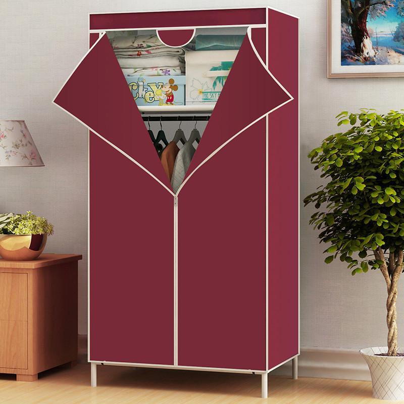 Lemari Baju Aesthetic 70Nt Lemari Portable Pakaian Lemari Kain Resleting Lemari Pakaian Plastik