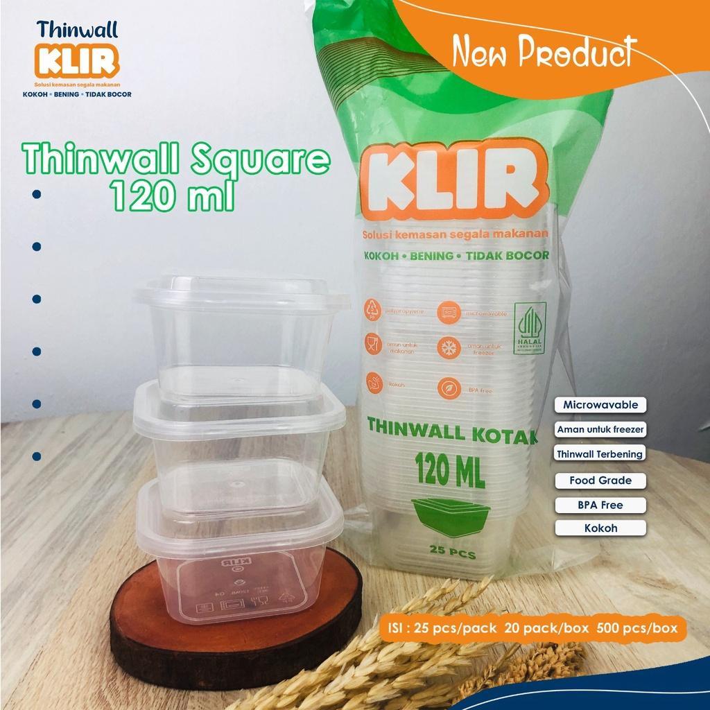 Thinwall Square Mini 120Ml, 150 Ml / Cup Dessert /Thinwall Kotak 120 Ml , 150 Ml