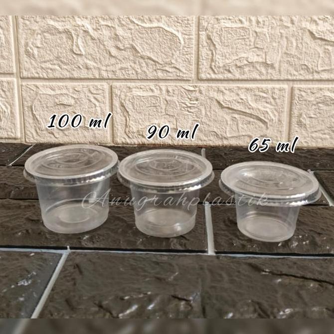 cusss order] Cup jelly plastik / cup puding plastik uk 65 ml , 90 ml , 100 ml