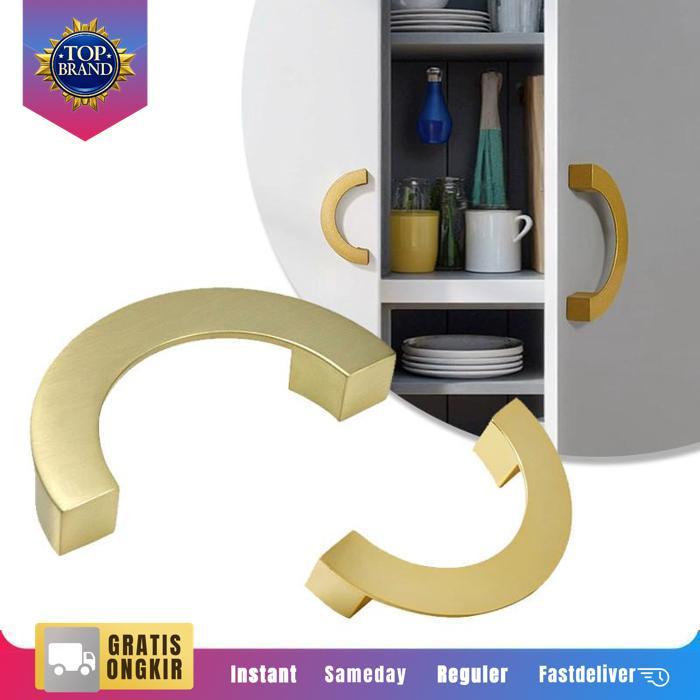 Modern Tarikan Lemari Dapur Semi Circle Handle Lemari Minimalis Gagang Pintu Lemari Tarikan Pintu