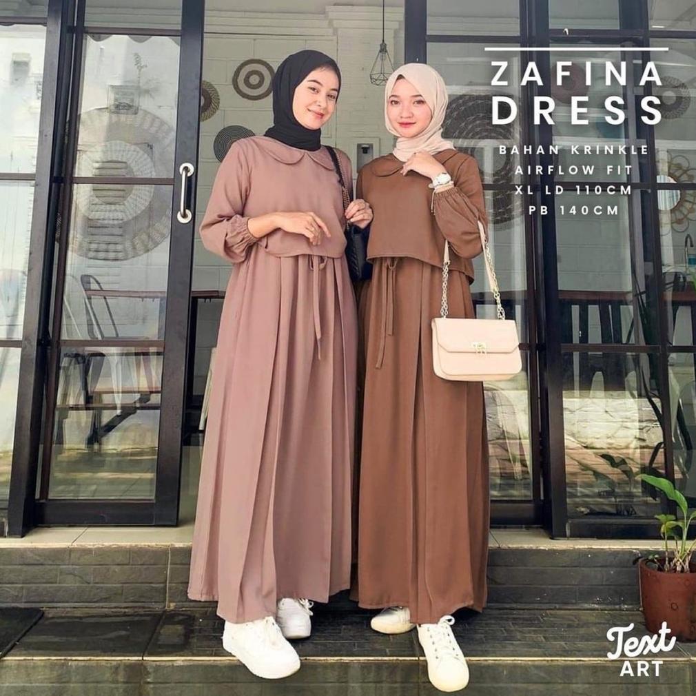 PREMIUM Gamis  Wanita Remaja Terbaru Dress viral Bahan Crinkle Airflow Premium