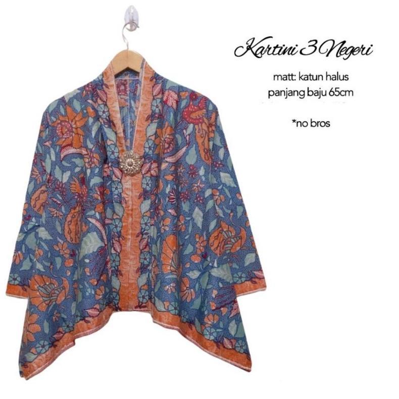 Official Atasan Blouse Batik Kartini Tiga Negeri