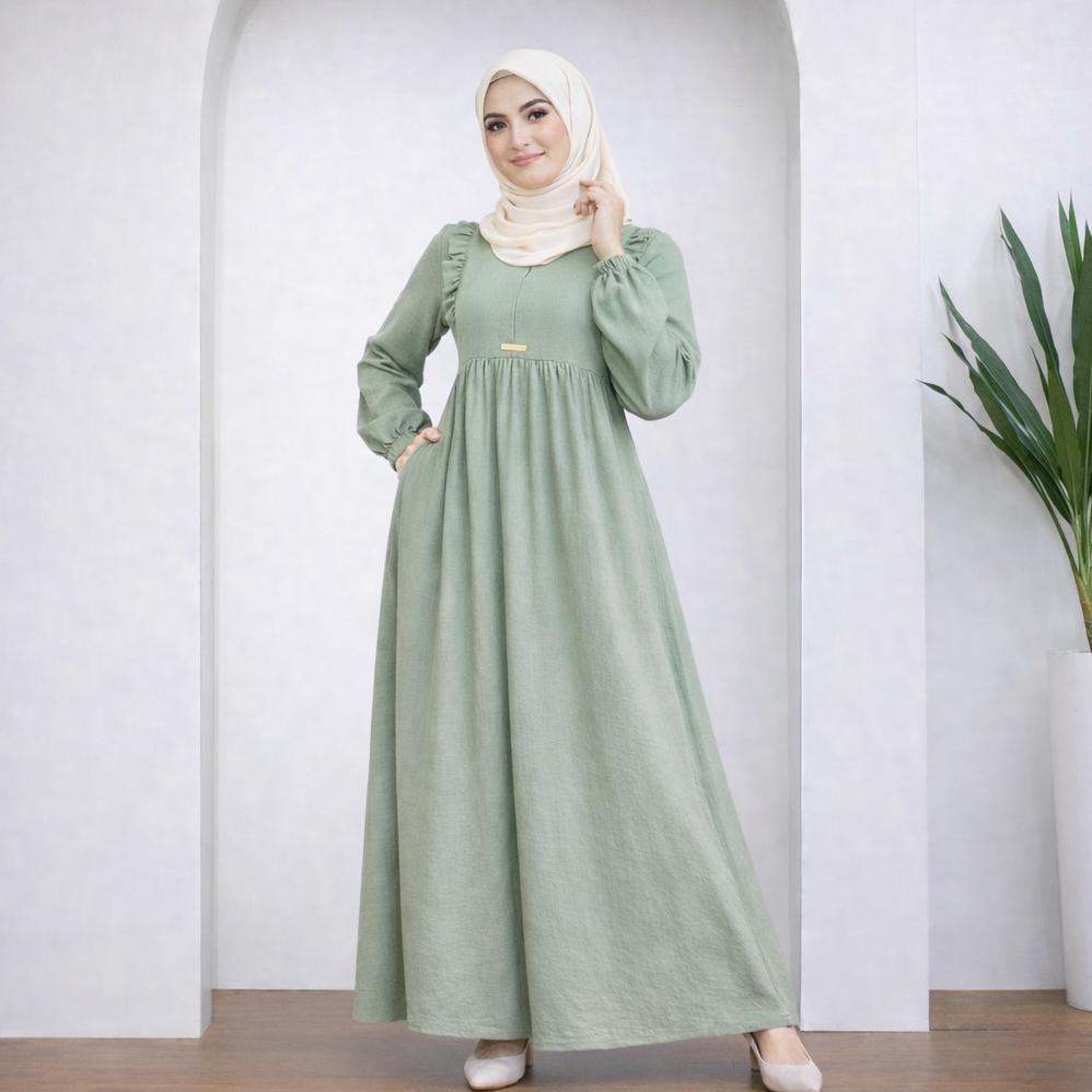 MURAH Gamis Simple Elegan Look Premium Hijabers