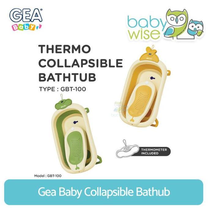 Gea Baby Collapsible Bathub - Bak Mandi Anak Bayi / Tempat Mandi Anak / Bak Mandi Lipat / Bak Mandi 