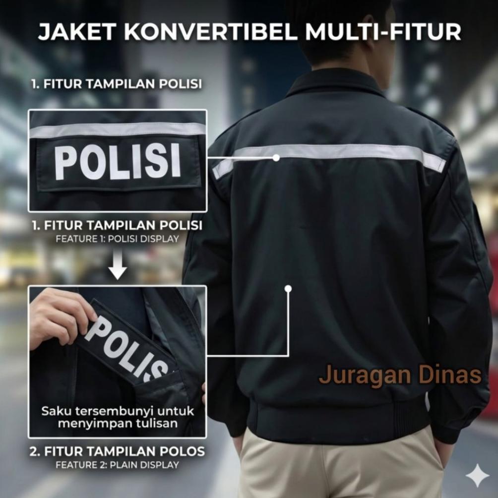 LIMITED 2025 Jaket Bomber Tactical Jatah POLRI Original Waterproof