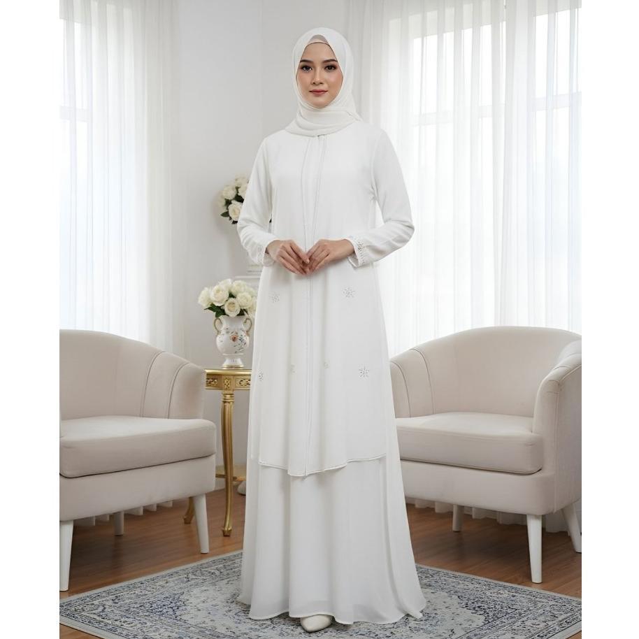 NEW ARRIVAL Abaya Melisa Series Bahan Sabrina Anti UV Gamis Daily Simple Syari Busui Friendly