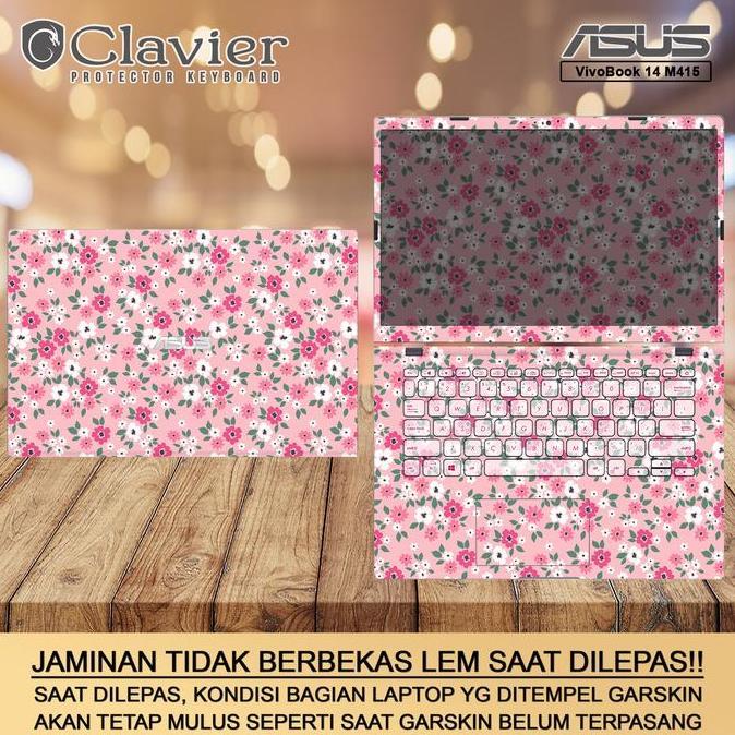 NEW Cover Garskin Laptop Asus VivoBook 14 M415 M415D M415DA M415DAO Bening