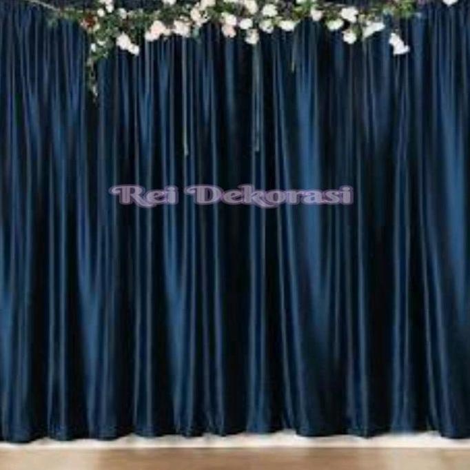 Kain Backdrop Background Tinggi 2.5 x Lebar 2 Kain Dekorasi Pelaminan Tunangan Lamaran Aqiqah Tunang