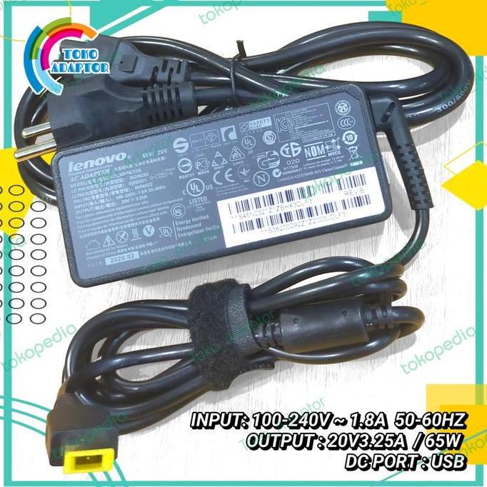 DV122 >> Adaptor Charger Laptop 20V3.25A 65W ADLX65NLC3A G50 G50-80 G50-45 65W